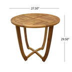 Christopher Knight Home Daisy Ensemble de salle à manger 3 pièces en bois d'acacia rustique avec chaises en osier