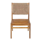 Christopher Knight Home Daisy Ensemble de salle à manger 3 pièces en bois d'acacia rustique avec chaises en osier
