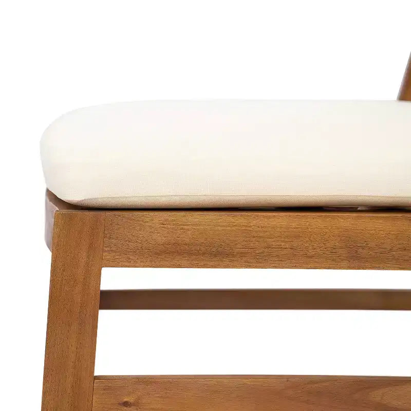 Ensemble de salle à manger d'extérieur 7 pièces Christopher Knight Home Lucinda en bois d'acacia rustique avec chaises en osier tressé
