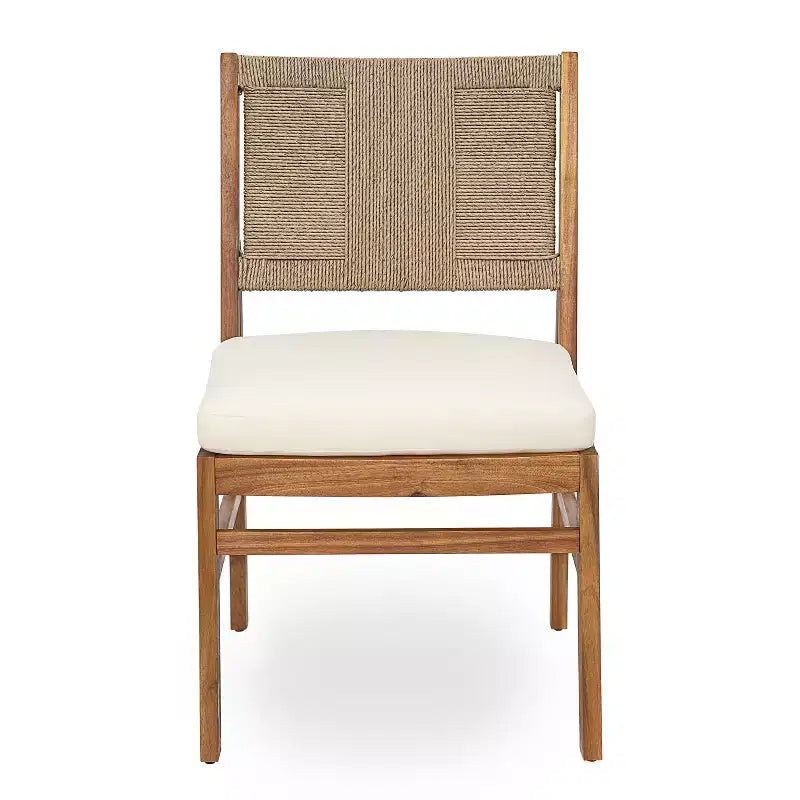 Ensemble de salle à manger d'extérieur 7 pièces Christopher Knight Home Lucinda en bois d'acacia rustique avec chaises en osier tressé