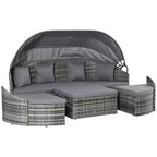 Convertible Rattan Daybed Sectional