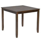 MAYEERTY 5-Piece Elegant Modern Dining Set, Wooden Table with 4 Chairs for 4, Walnut