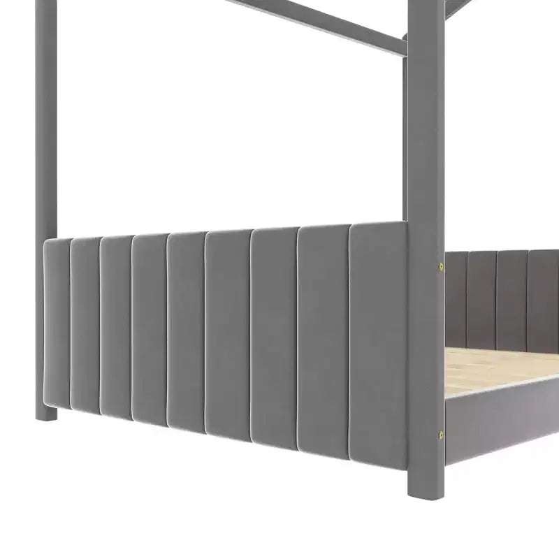 Letto per la cameretta dei bambini Velvet House, grigio