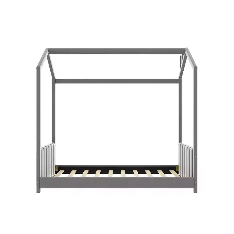 Letto per la cameretta dei bambini Velvet House, grigio