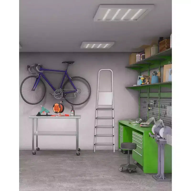 Tavolo da Lavoro e Preparazione in Acciaio Inox Extra Resistente, Tavolo Commerciale NSF con Ripiano Inferiore Regolabile per Cucina, Ristorante, Casa, Garage