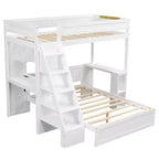 Struttura letto a castello Twin XL su Full con scrivania e USB
