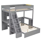 Struttura letto a castello Twin XL su Full con scrivania e USB