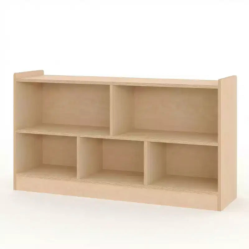 Organizzatore per giocattoli in legno, mobile portaoggetti a 5 scomparti per aula scolastica, semplice libreria per sala giochi
