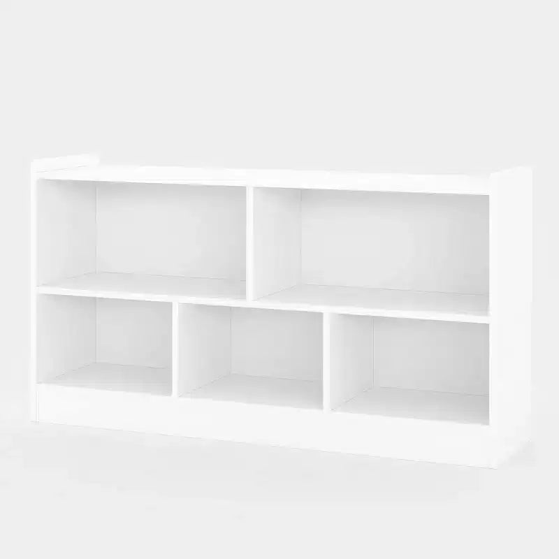 Organizzatore per giocattoli in legno, mobile portaoggetti a 5 scomparti per aula scolastica, semplice libreria per sala giochi