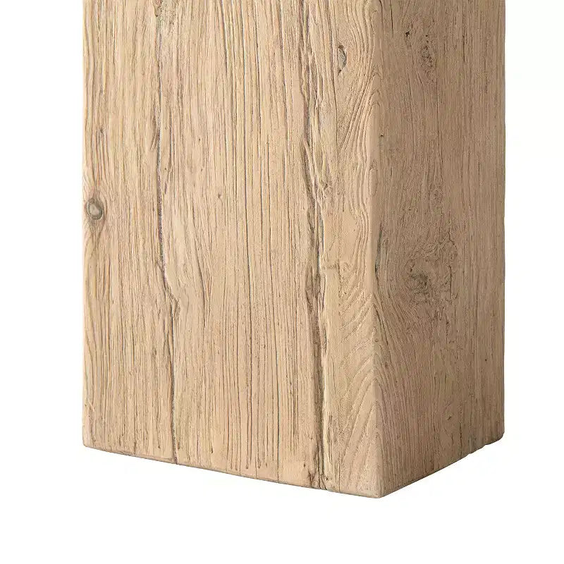 Consolle Plinto in Olmo Riciclato massiccio da 45"