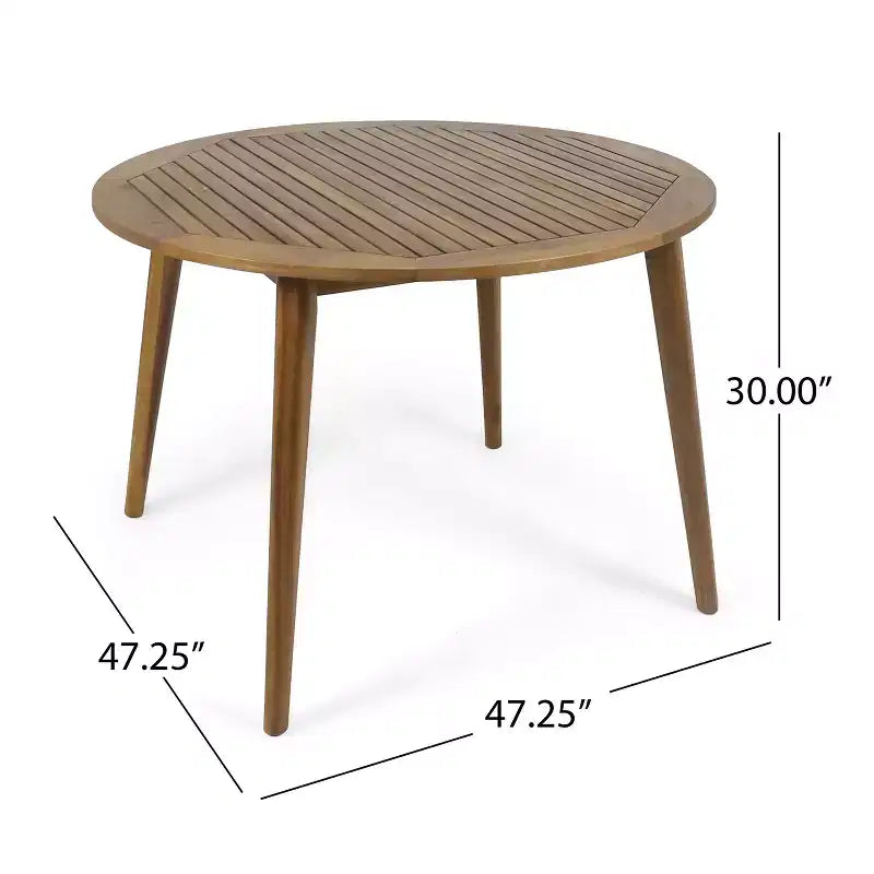 Christopher Knight Home Oliver Outdoor Patio 5-Piece Acacia Wood and Rope Swivel Dining Set with Cushions, Table and 4 Chairs