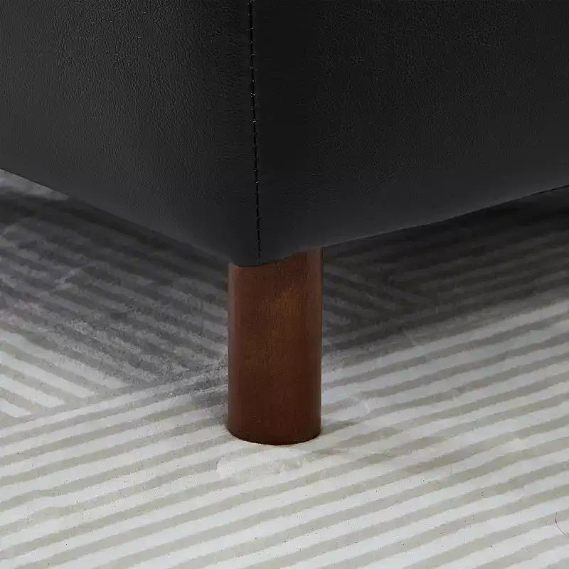 Poltroncina a due posti in similpelle modello Mid-Century Modern da 199 cm