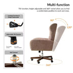 Chaise de bureau avec hauteur réglable et accoudoirs incurvés
