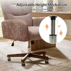 Chaise de bureau avec hauteur réglable et accoudoirs incurvés