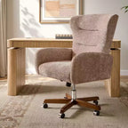 Chaise de bureau avec hauteur réglable et accoudoirs incurvés