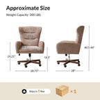 Chaise de bureau avec hauteur réglable et accoudoirs incurvés