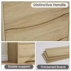 Cassettiera Moderna con 3 Ampi Cassetti - 60x36x75 cm, Maniglie Nascoste per Camera da Letto e Soggiorno