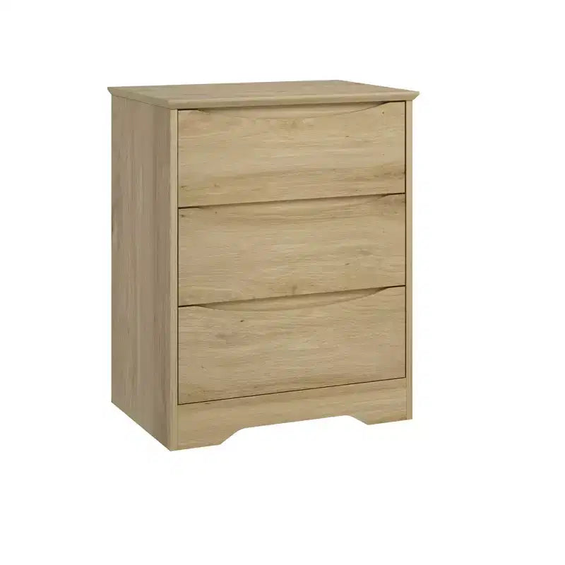 Cassettiera Moderna con 3 Ampi Cassetti - 60x36x75 cm, Maniglie Nascoste per Camera da Letto e Soggiorno