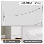 Cassettiera Moderna con 3 Ampi Cassetti - 60x36x75 cm, Maniglie Nascoste per Camera da Letto e Soggiorno