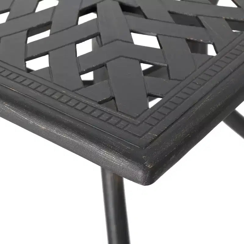 Christopher Knight Home Alistair, ensemble repas de 7 pièces avec chaises pivotantes en aluminium et table extensible, pour l'extérieur