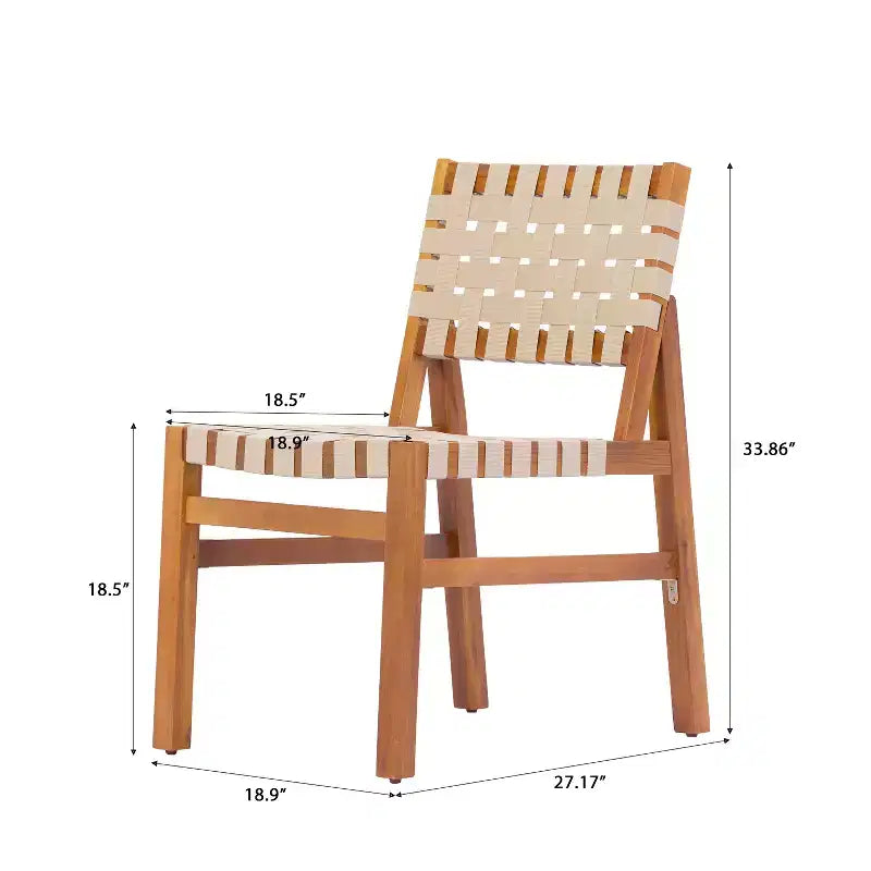 Ensemble de salle à manger d'extérieur moderne 7 pièces en bois d'acacia Ratchanon Christopher Knight Home avec cordes en PE tressées et table à lattes