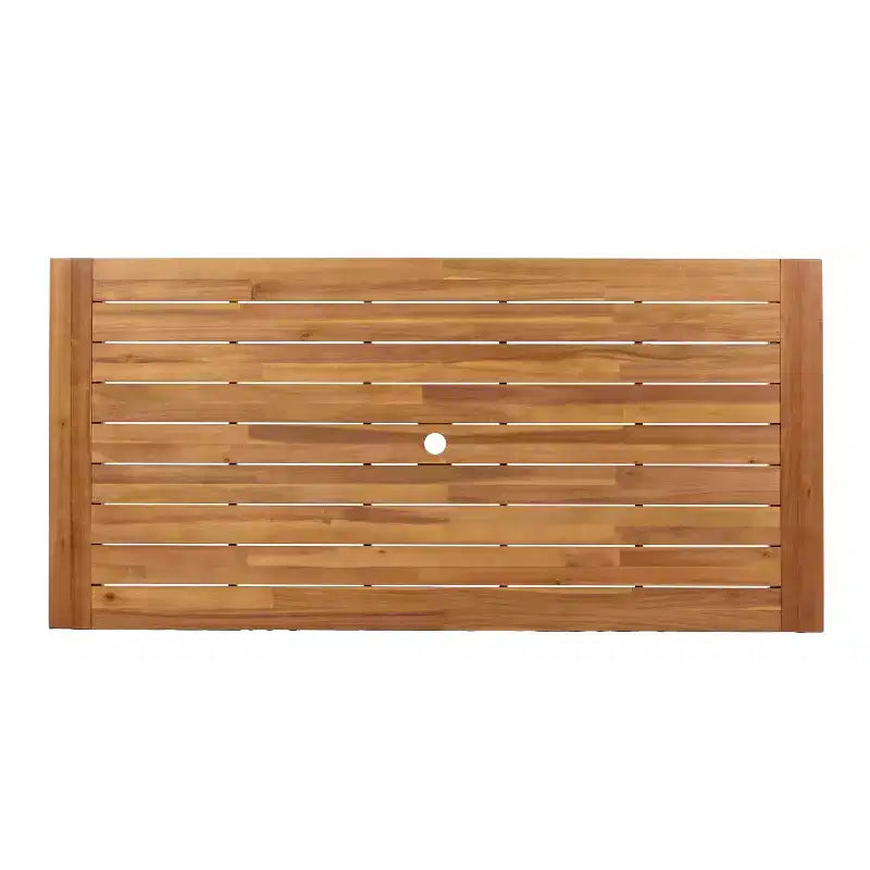 Ensemble de salle à manger d'extérieur moderne 7 pièces en bois d'acacia Ratchanon Christopher Knight Home avec cordes en PE tressées et table à lattes