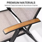 Ensemble de salle à manger d'extérieur 13 pièces Crestlive Products, table en aluminium à piètement en X et chaises inclinables conçues pour les réceptions