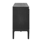 Credenza moderna a 4 ante da 59" con gambe in legno di gomma