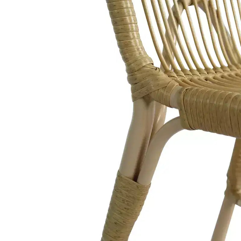 Christopher Knight Home Tracy Boho 5 Piece Patio Acacia Wood Rattan Dining Set