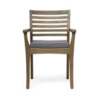 Christopher Knight Home Doris 7 Piece Rustic Patio Acacia Wood Dining Set with Expandable Table