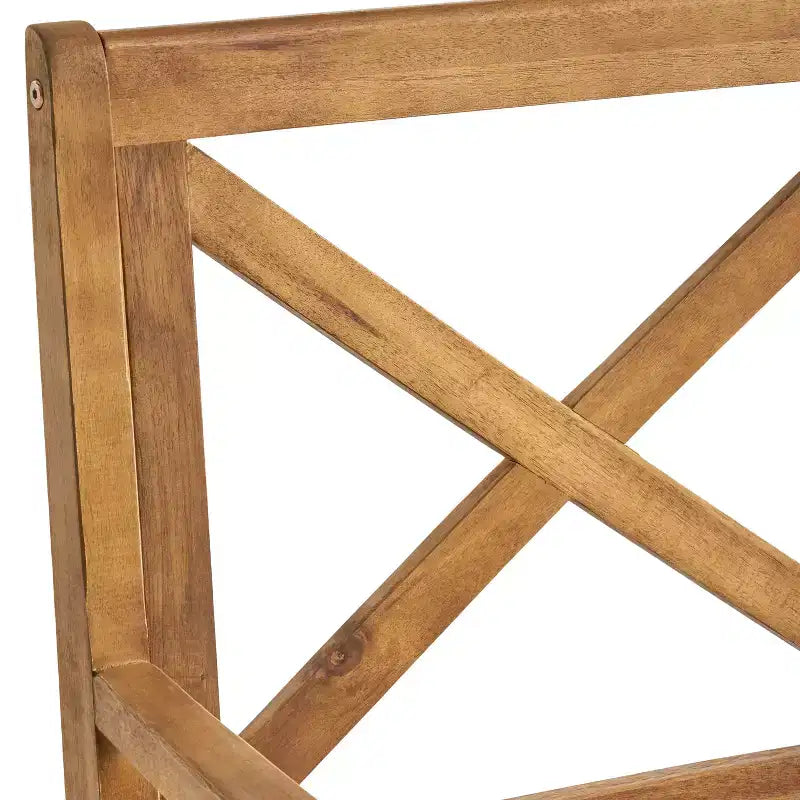 Christopher Knight Home Fiora 7 Piece Rustic Patio Acacia Wood Dining Set with Expandable Table