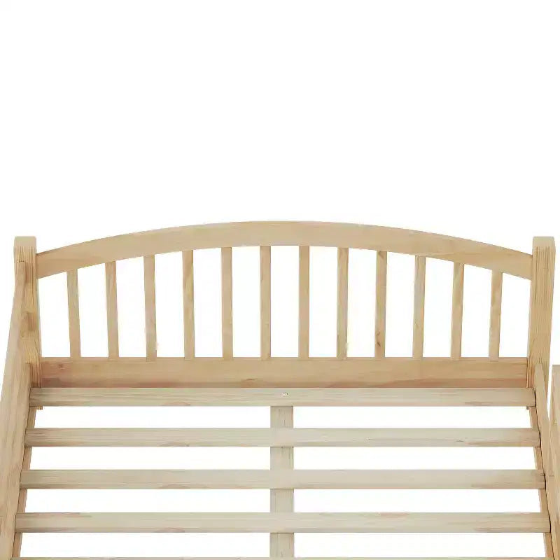 Letto Montessori a Basso Profilo Full Size con Sponde di Sicurezza e Testiera