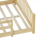 Letto Montessori a Basso Profilo Full Size con Sponde di Sicurezza e Testiera