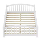 Letto Montessori a Basso Profilo Full Size con Sponde di Sicurezza e Testiera