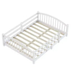 Letto Montessori a Basso Profilo Full Size con Sponde di Sicurezza e Testiera