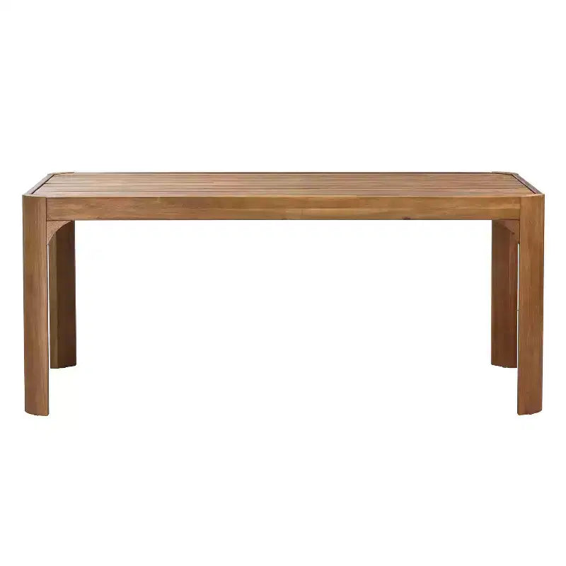 Christopher Knight Home Morgan 7 Piece Patio Rustic Acacia Wood Dining Set With Cushions