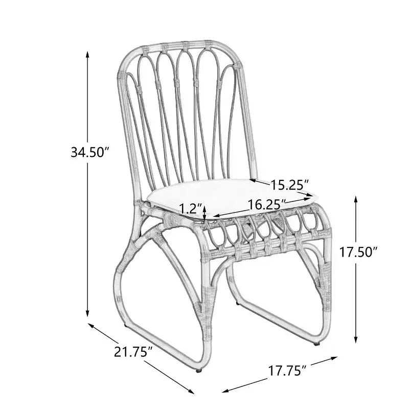 Ensemble de salle à manger d'extérieur 7 pièces pour 6 avec chaises en rotin tressé, table de salle à manger rectangulaire de 183 cm avec plateau en bois d'acacia pour jardin, terrasse-Panipeachy