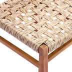 Christopher Knight Home Justin 7 Piece Farmhouse Outdoor Acacia Wood Wicker Dining Chairs with Slatted Table