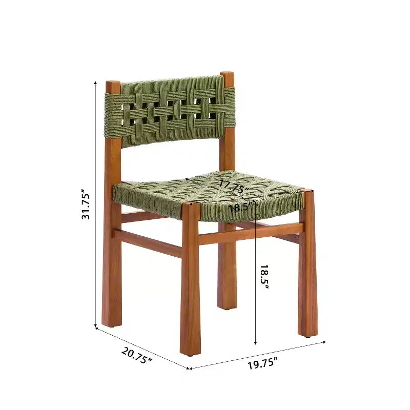 Christopher Knight Home Synci Modern 7 Piece Patio Acacia Dining Set with Slatted Table and Wicker Design