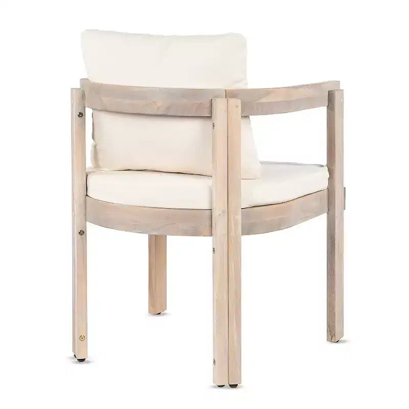 Christopher Knight Home Custi Modern 7 Piece Patio Acacia Dining Set with Expandable Slatted Table and Cushion