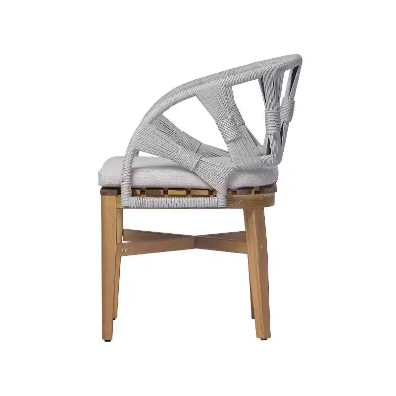 Christopher Knight Home Kenedy Ensemble de salle à manger 7 pièces bohème d'extérieur en bois d'acacia et osier avec table à lattes extensible