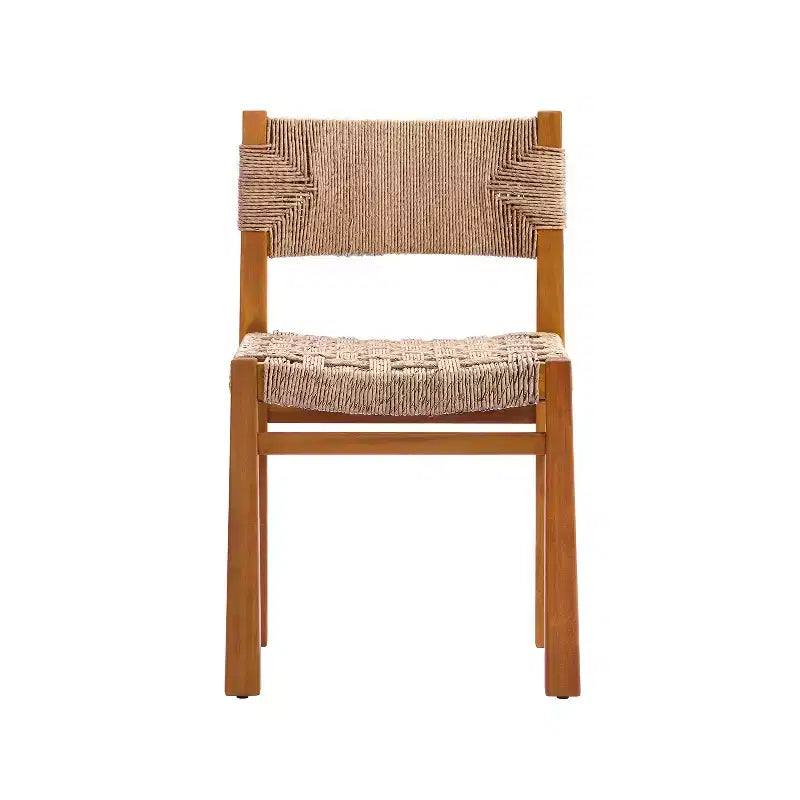 Christopher Knight Home Fineas 9 Piece Boho Outdoor Acacia Wood Dining Set with Expandable Slatted Table and Wicker Design