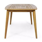 ModernLuxe Ensembles de repas d'extérieur, salon de jardin 7 pièces en bois d'acacia avec fauteuils tressés en corde