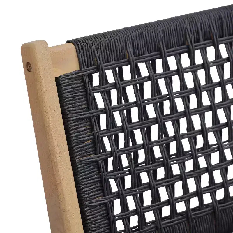 Christopher Knight Home Oksana - Ensemble de salle à manger d'extérieur 7 pièces de style rustique en acacia avec table rectangulaire à lattes et motif en osier