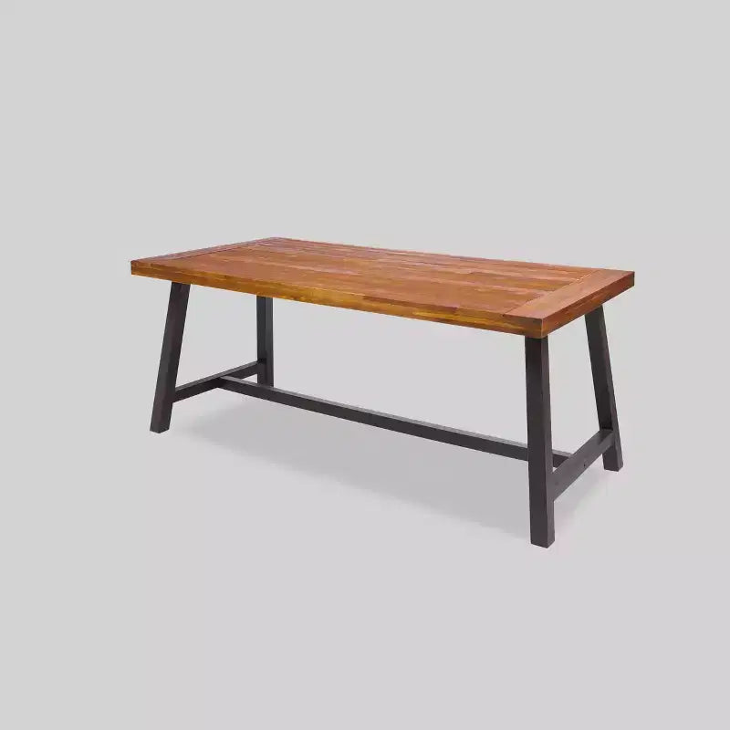 Ensemble de salle à manger d'extérieur rustique en bois Carlisle 3 pièces - Christopher Knight Home