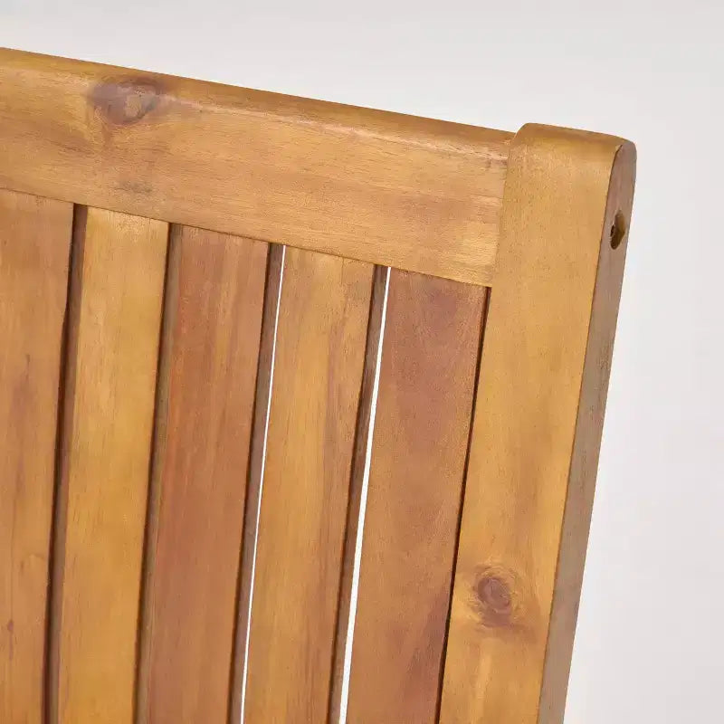 Huckleberry 7pc Acacia Wood and Iron Planter Dining Set