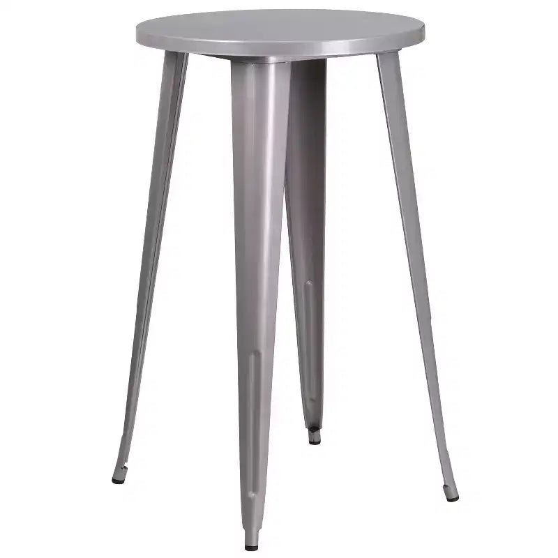 Ensemble de patio Merrick Lane avec table et tabourets sans dossier – Cadres en métal thermolaqué pour utilisation intérieure et extérieure