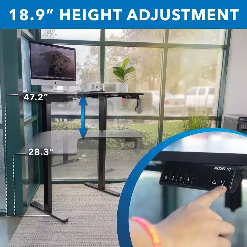 Scrivania Elettrica Regolabile in Altezza per Angoli, Scrivania Automatica con Regolazione Fluida ed Ergonomica dell'Altezza da 72 a 120 cm