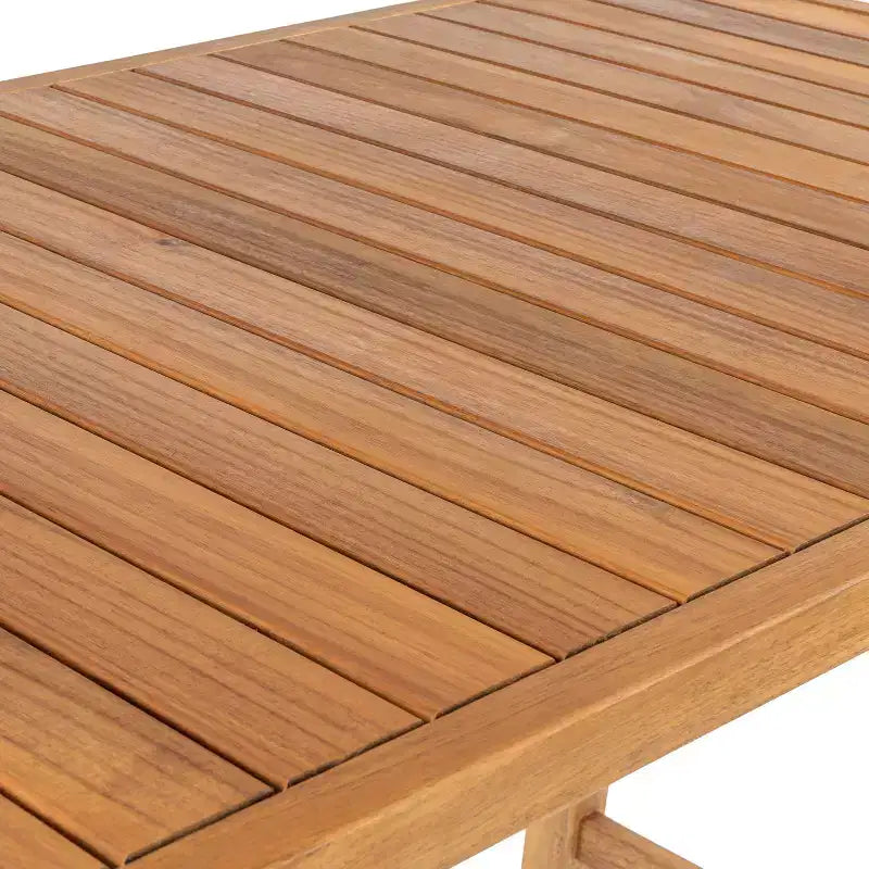 JONATHAN Y Porto Modern Coastal 3-Piece Acacia Wood Outdoor Bar Set with Cushions