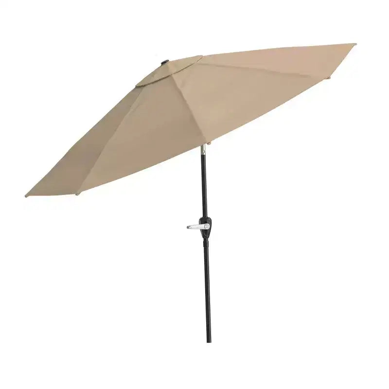 Alaterre Furniture 6pc Outdoor Patio Dining Set, Okemo Table with 10' Auto Tilt Umbrella